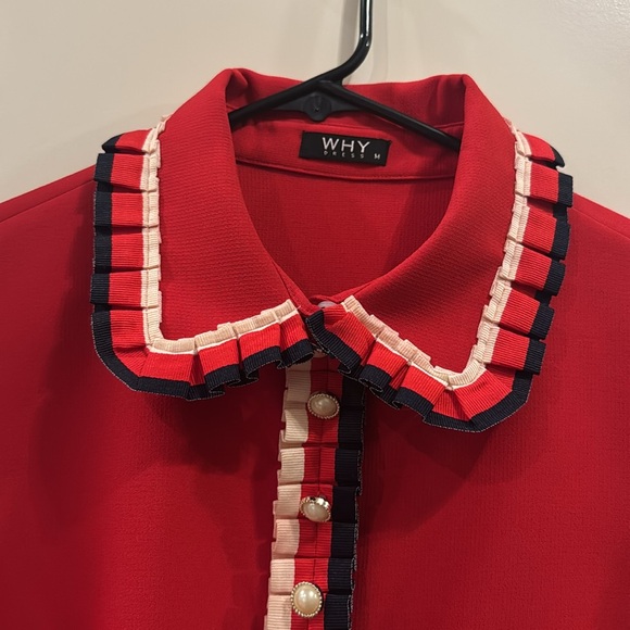 Vintage style red, white and blue dress ❤️🤍💙 - Picture 3 of 11